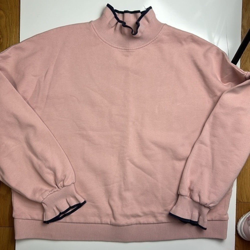 Boden Ruffle‎ Detail Sweatshirt sz 12